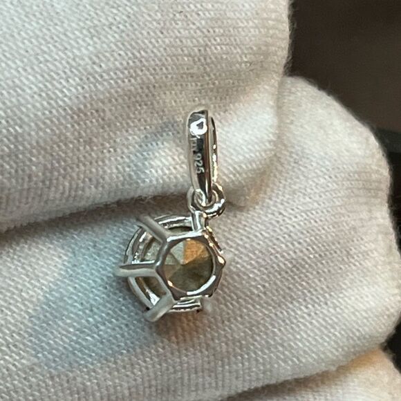 SWAROVSKI AMETHYST CRYSTAL  SOLITAIRE RING 9 & PENDANT NECKLACE 20” SILVER CHAIN - Picture 5 of 14